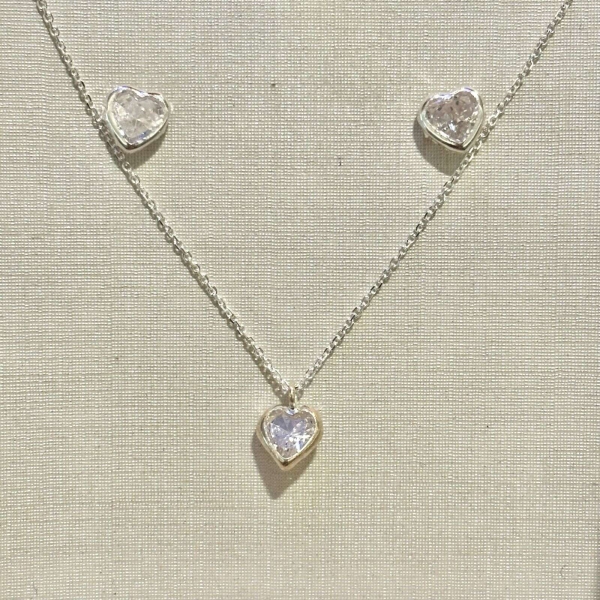 CONJUNTO CORAÇÃO EMBUTIDO CRISTAL 6MM 45CM