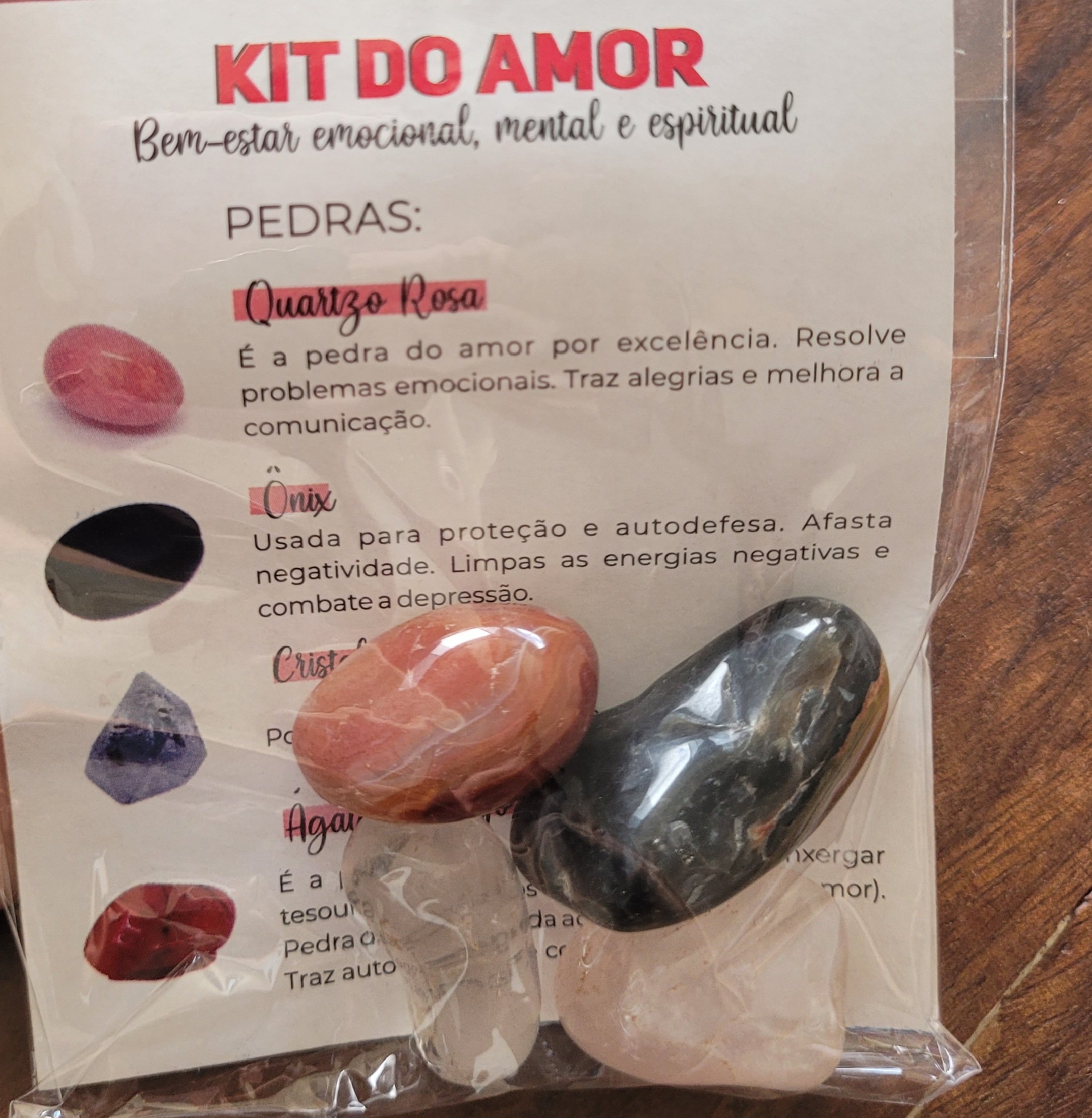 KIT PEDRAS AMOR